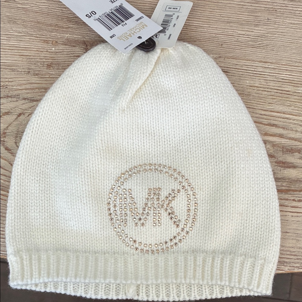 Michael Kors Kids' White Knit Hat
